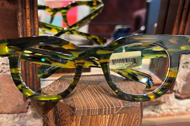 Theo Eyewear MILLIE 81 in Yellow Green Tortoise Carytown Optical Richmond VA